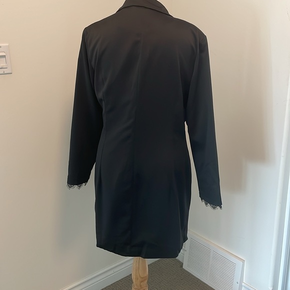 Missguided black tuxedo dress - Picture 5 of 5